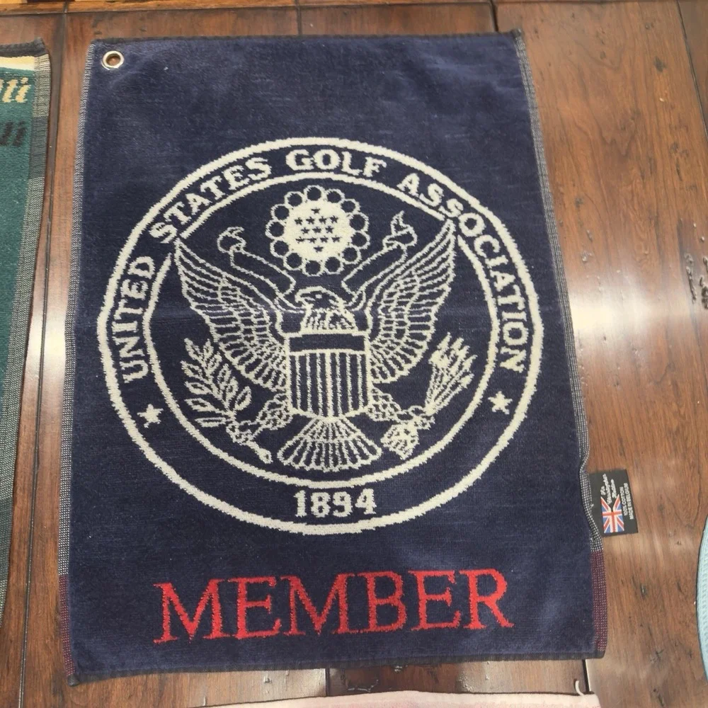 4 Vintage Golf Bag Towels United States Golf Association Member/‎ Kokopelli